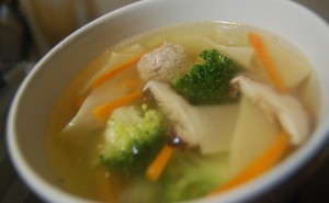 Bamboo shoot and meat balls chinese soup recipe